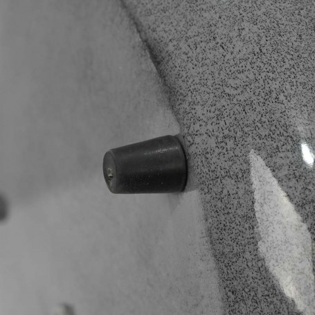 Vasi in Metallo Grigio Effetto Pietra Lucidi