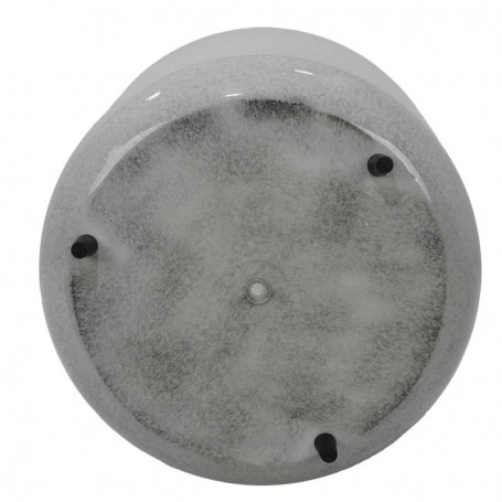 Vasi in Metallo Bianco Effetto Pietra Lucidi