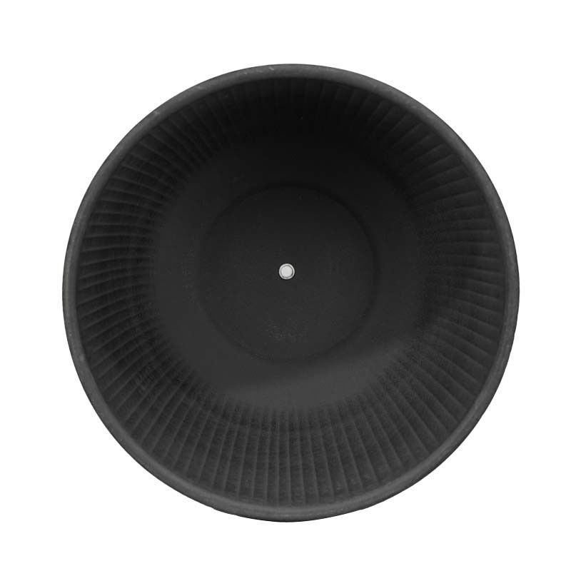 Vasi in Metallo Grigio Scuro Effetto Pietra