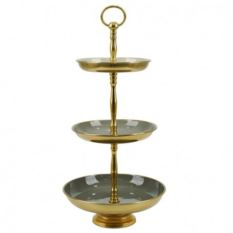 Alzatina in Alluminio con 3 Ripiani H.50 cm