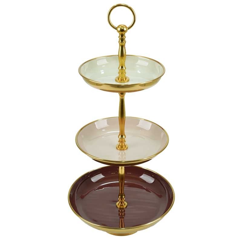 Alzatina in Alluminio con 3 Ripiani H.50 cm