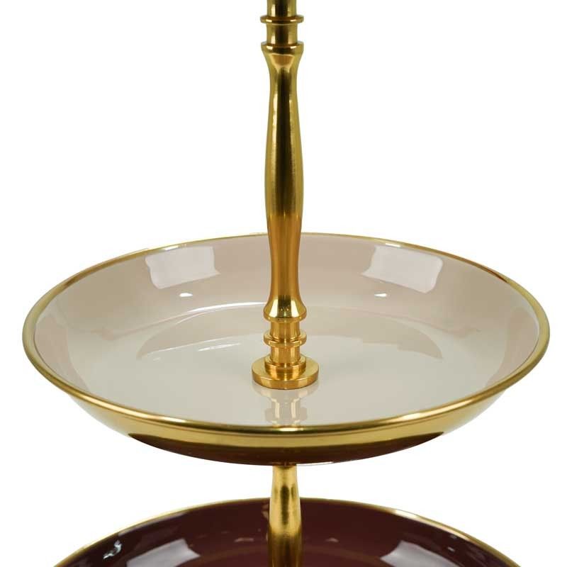 Alzatina in Alluminio con 3 Ripiani H.50 cm