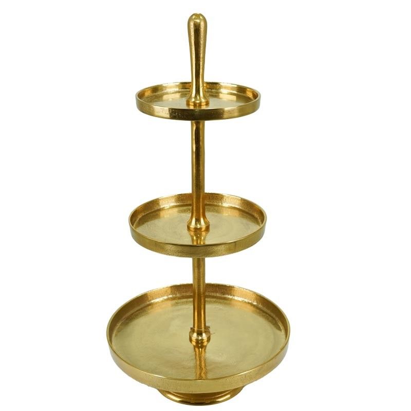 Alzatina in Alluminio Dorata