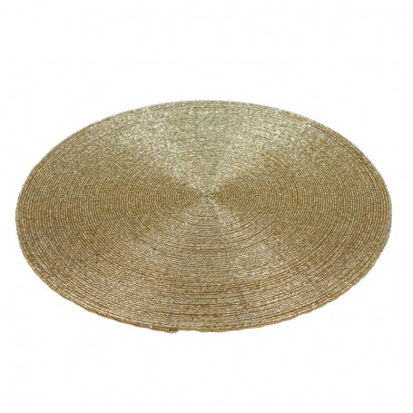 Sottopiatto Natalizio con Perline D.35 cm