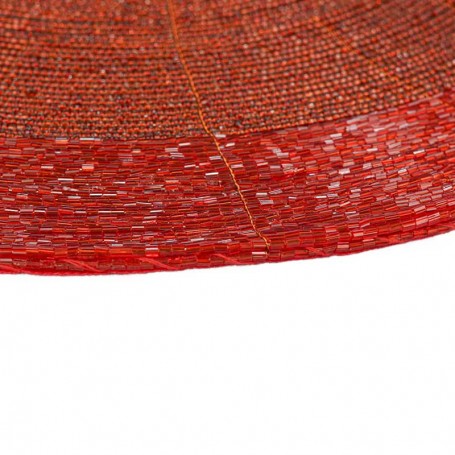 Sottopiatto Natalizio con Perline D.35 cm