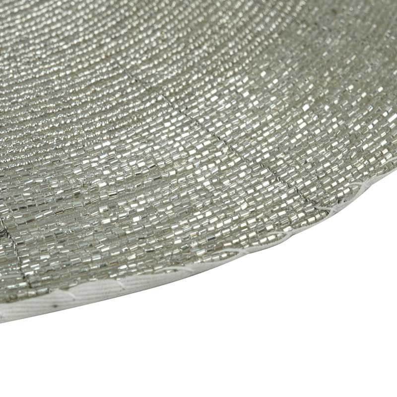 Sottopiatto Natalizio con Perline D.35 cm