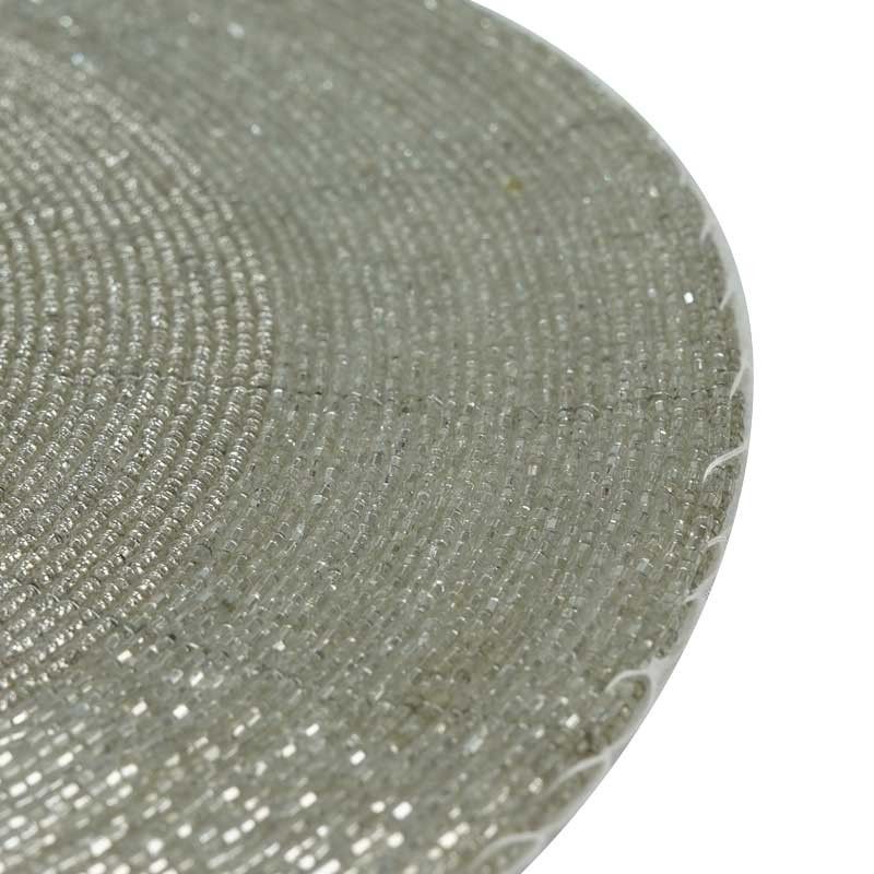 Sottopiatto Natalizio con Perline D.35 cm