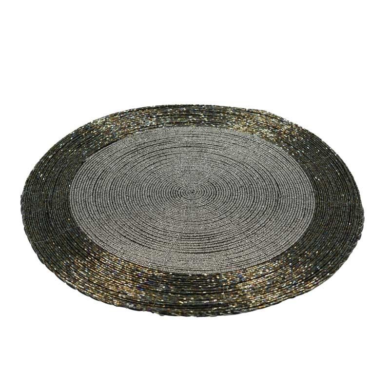 Sottopiatto Natalizio con Perline D.35 cm