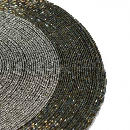 Sottopiatto Natalizio con Perline D.35 cm