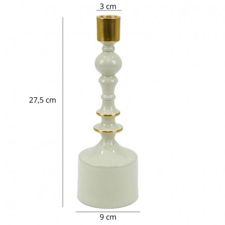 Candelabro in Alluminio Smaltato H.27,5 cm