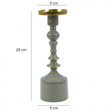 Candelabro in Alluminio Smaltato H.28 cm