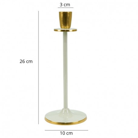 Candelabro Slim in Alluminio Smaltato H.26 cm