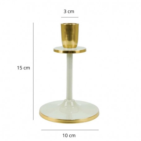 Candelabro Slim in Alluminio Smaltato H.15 cm
