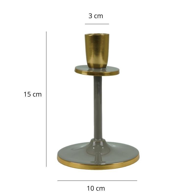 Candelabro Slim in Alluminio Smaltato H.15 cm