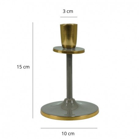 Candelabro Slim in Alluminio Smaltato H.15 cm