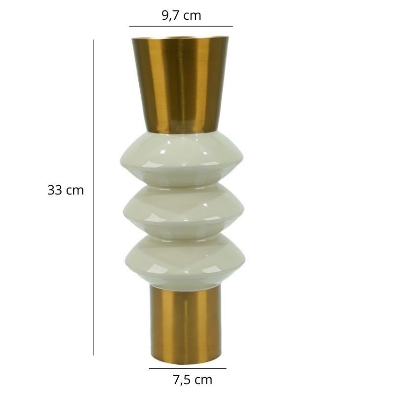 Vaso in Alluminio H.33 cm