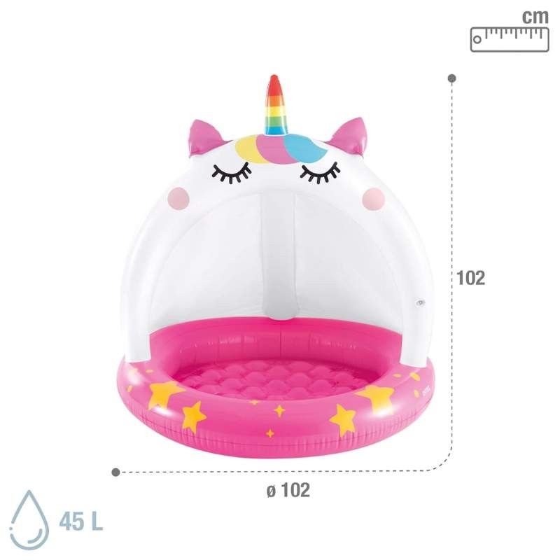 Piscina Gonfiabile Unicorno 102x102 cm - Intex 58438