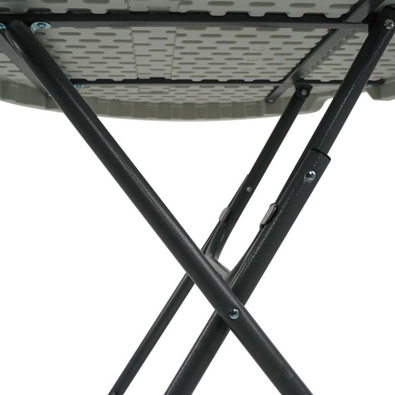 Tavolo Rotondo da Catering con Gambe Pieghevoli D.80xH.74 cm