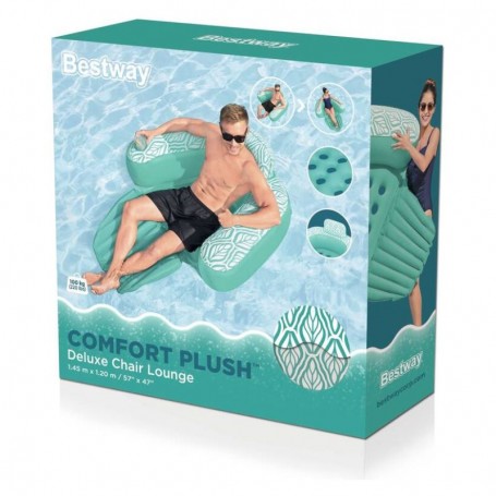 Poltrona Gonfiabile Comfort Plush Deluxe 145x120 cm - Bestway 43719