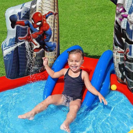 Play Center Gonfiabile Spiderman 211x206xH.127 cm - Bestway 98793