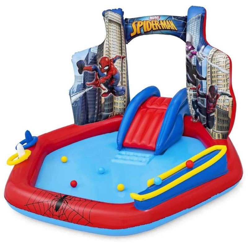 Play Center Gonfiabile Spiderman 211x206xH.127 cm - Bestway 98793