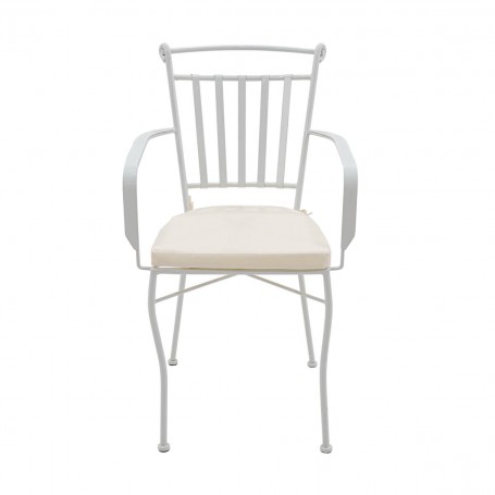 Set Tavolo e Sedie da Giardino Bianco, 6 persone - Amalfi