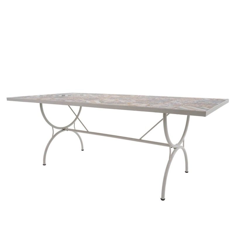 Set Tavolo e Sedie da Giardino Bianco, 6 persone - Amalfi