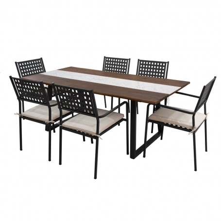 Set Tavolo e Sedie da Giardino, 6 persone - Camden