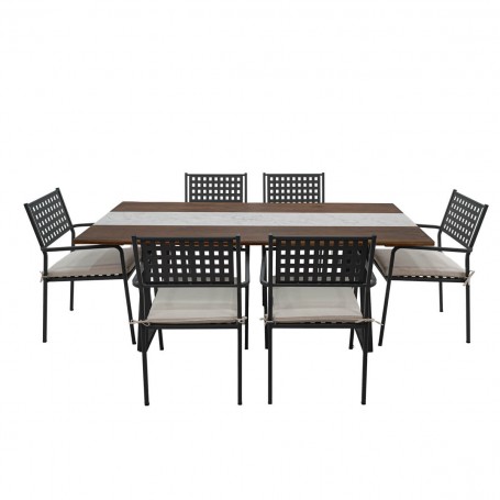 Set Tavolo e Sedie da Giardino, 6 persone - Camden