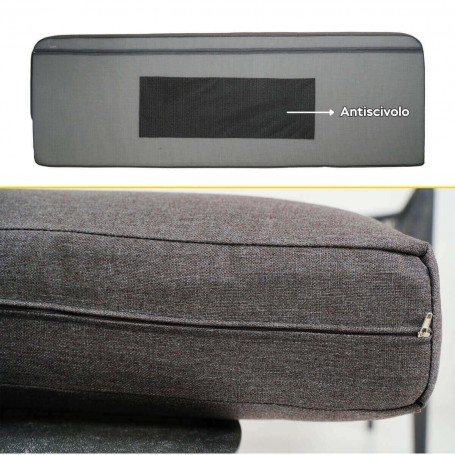 Set Divano Angolare da Giardino in Alluminio e Corda, 5/6 Persone - Bristol