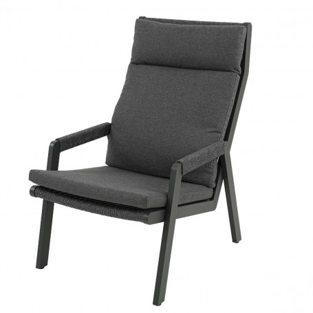 Salottino da Giardino in Alluminio Antracite - Leeds