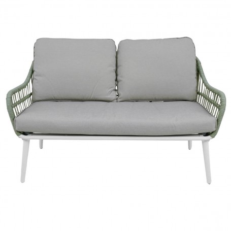 Set Divano da Giardino in Alluminio e Corda, 4/5 Persone - Norwich