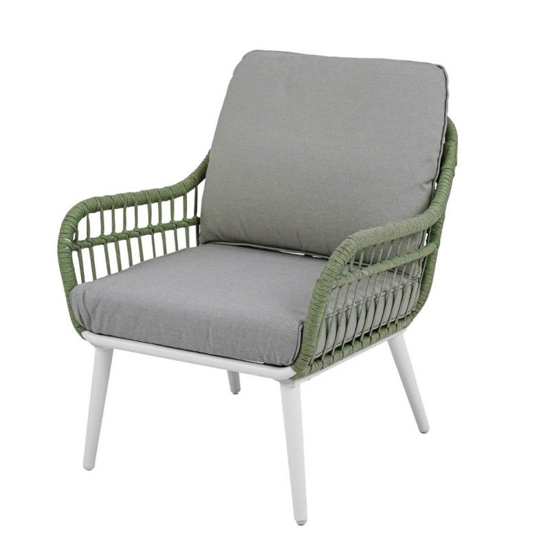 Set Divano da Giardino in Alluminio e Corda, 4/5 Persone - Norwich