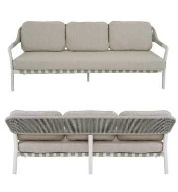 Set Divano per Esterno in Alluminio, 5/6 Persone - Cardiff