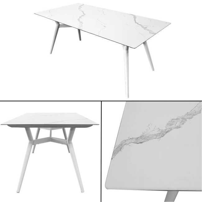 Set Tavolo e Sedie da Giardino in Alluminio, 6 Persone - New Castle