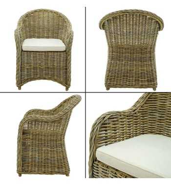 Salottino per Esterno in Teak e Rattan - Ripon