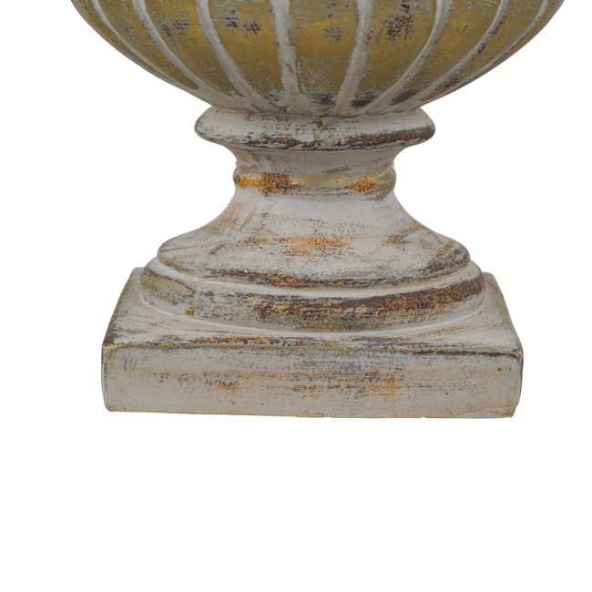 Vaso in Vetroresina da Giardino o Allestimenti Effetto Pietra Anticato H.39 cm