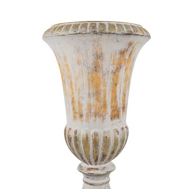 Vaso in Vetroresina da Giardino o Allestimenti Effetto Pietra Anticato H.92 cm