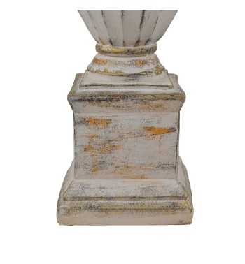 Vaso in Vetroresina da Giardino o Allestimenti Effetto Pietra Anticato H.91 cm