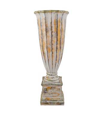 Vaso in Vetroresina da Giardino o Allestimenti Effetto Pietra Anticato H.122 cm