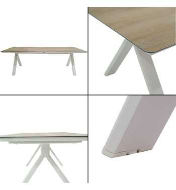 Set Tavolo e Sedie da Giardino in Alluminio, 6 Persone - Sheffield