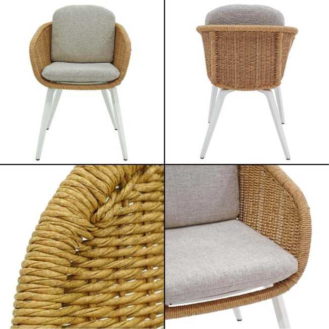 Set Tavolo e Sedie da Giardino in Alluminio, 6 Persone - Sheffield