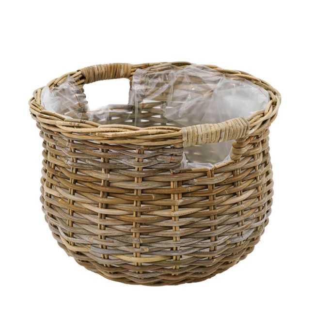 Vasi e Fioriere in Rattan con Manici - Singoli o Set Completo