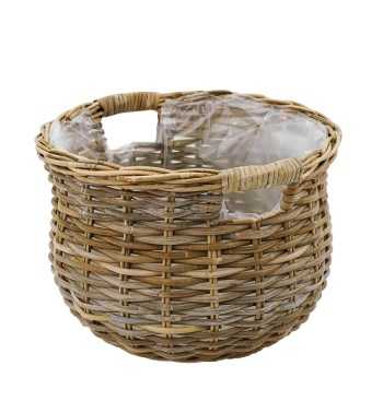 Vasi e Fioriere in Rattan con Manici - Singoli o Set Completo
