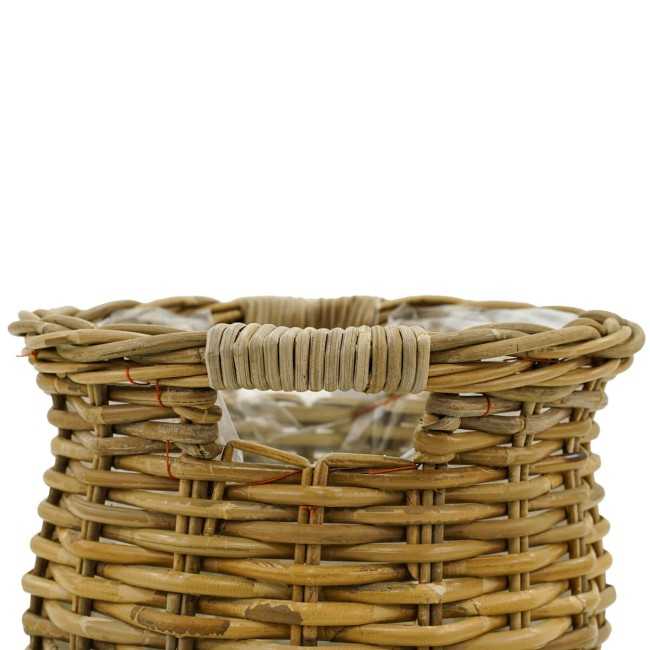 Vasi e Fioriere in Rattan con Manici - Singoli o Set Completo