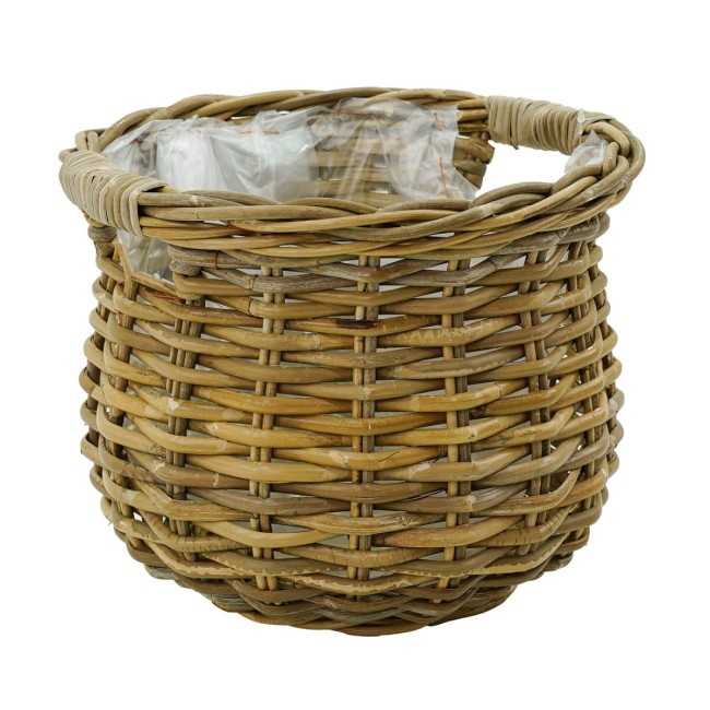 Vasi e Fioriere in Rattan con Manici - Singoli o Set Completo