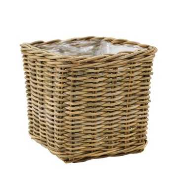 Vasi e Fioriere in Rattan Quadrati - Singoli o Set Completo