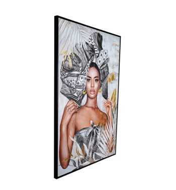 Ritratto di Eleganza - Quadro su Tela 80x120 cm