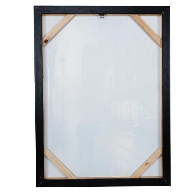 Passeggiata Notturna sotto la Pioggia - Quadro Dipinto a Mano 60x80 cm