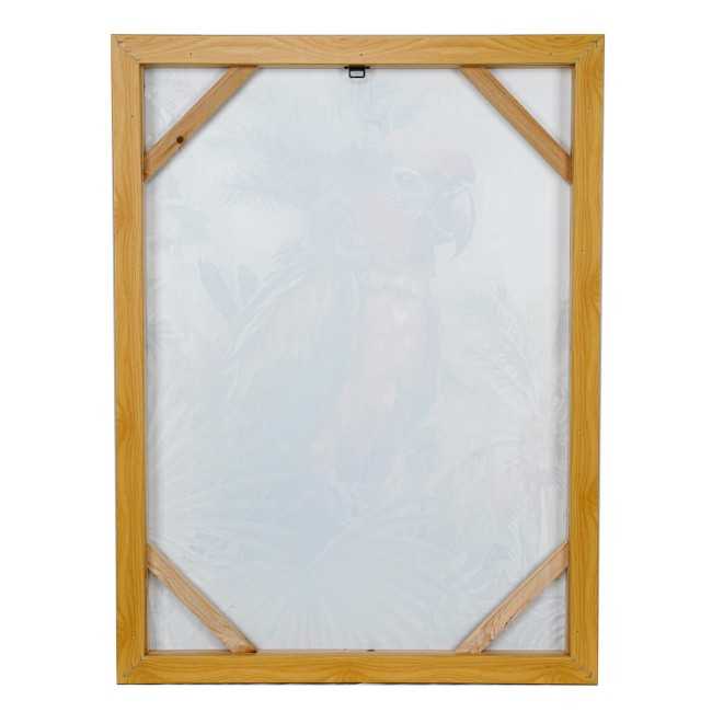 Quadro su Tela con Pappagallo Tropicale 60x80 cm